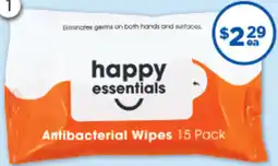 Good Price Pharmacy Happy Essentials Antibacterial Wipes offer