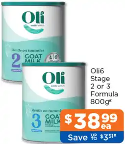 Good Price Pharmacy Oli6 Stage 2 or 3 Formula offer