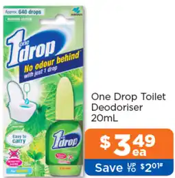 Good Price Pharmacy One Drop Toilet Deodoriser offer