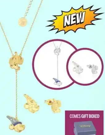 Chrisco Hampers Disney Fantasia Studs & Necklace Set offer
