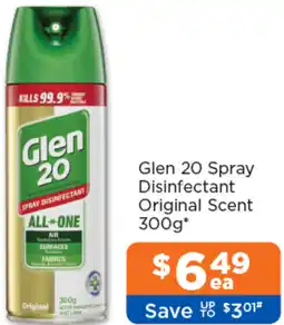 Good Price Pharmacy Glen 20 Spray Disinfectant Original Scent offer