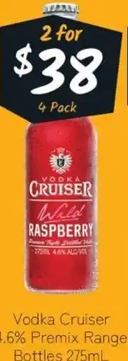 Cellarbrations Vodka Cruiser offer