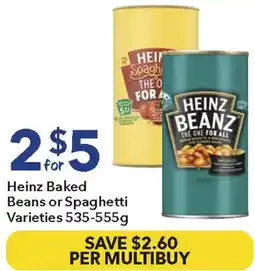 Ritchies Heinz Baked Beans or Spaghetti offer
