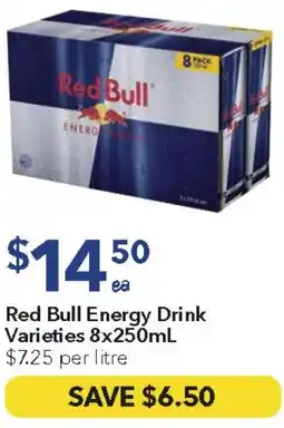 Ritchies Red Bull Energy Drink Varieties offer