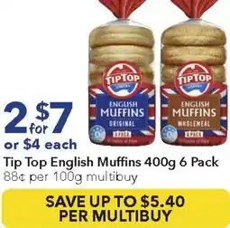 Ritchies Tip Top English Muffins offer