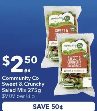 Ritchies Community Co Sweet & Crunchy Salad Mix offer