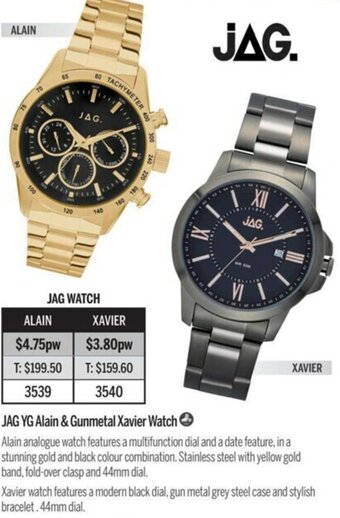 Chrisco Hampers Jag YG Alain & Gunmetal Xavier Watch offer