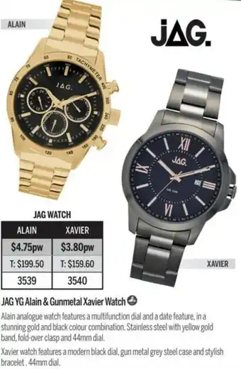 Chrisco Hampers Jag YG Alain & Gunmetal Xavier Watch offer