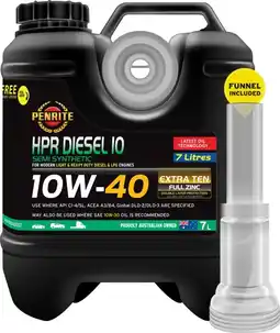 Autopro Penrite HPR Diesel 10 Semi Synthetic 10W-40 7L offer