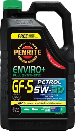 Autopro Penrite Enviro+ GFS 5W-30 5L offer