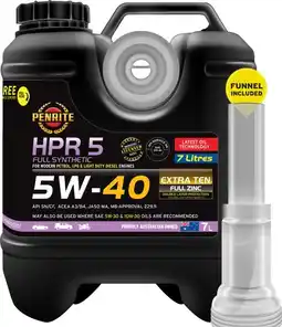 Autopro Penrite HPR 5 Full Synthetic 5W-40 7L offer