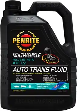 Autopro Penrite ATF LV Auto Transmission Fluid 4L offer