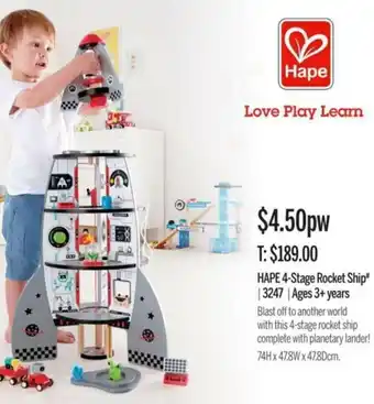 Hape 4-Stage Rocket Ship