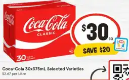 IGA Coca-Cola Selected Varieties offer
