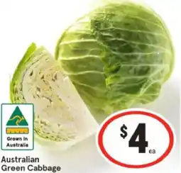 IGA Australian Green Cabbage offer