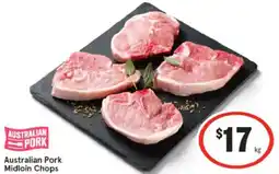 IGA Australian Pork Midloin Chops offer