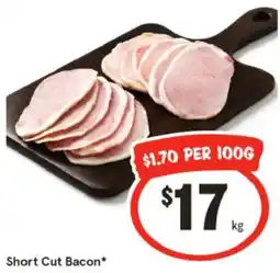 IGA Short Cut Bacon offer
