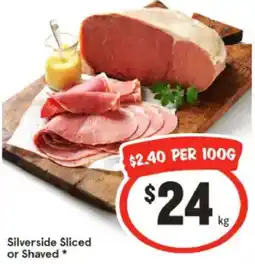 IGA Silverside Sliced or Shaved offer