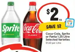 IGA Coca-Cola, Sprite or Fanta Selected Varieties offer