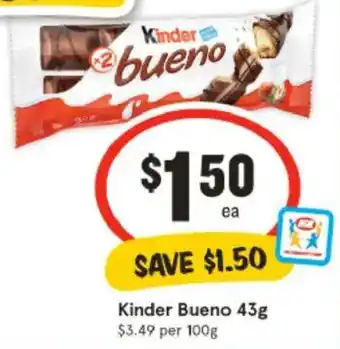 IGA Kinder Bueno offer