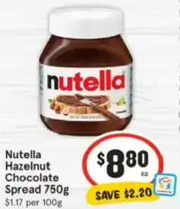IGA Nutella Hazelnut Chocolate Spread offer