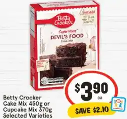 IGA Betty Crocker Cake Mix or Cupcake Mix Selected Varieties offer