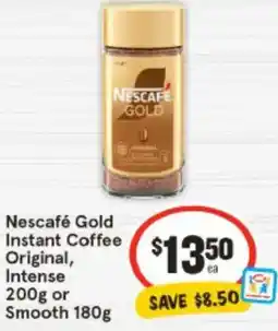 IGA Nescafe Gold Instant Coffee Original, Intense or Smooth offer