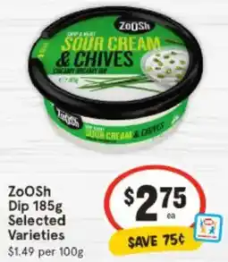 IGA ZooSh Dip Selected Varieties offer