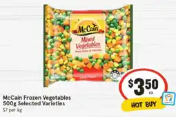 IGA McCain Frozen Vegetables Selected Varieties offer