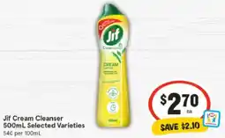 IGA Jif Cream Cleanser Selected Varieties offer