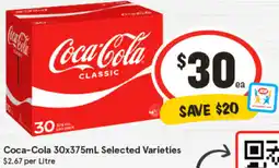 IGA Coca-Cola Selected Varieties offer
