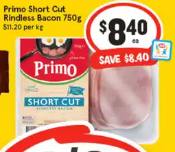 IGA Primo Short Cut Rindless Bacon offer