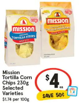 IGA Mission Tortilla Corn Chips Selected Varieties offer