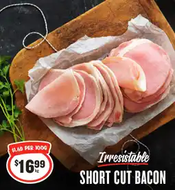 IGA Short cut bacon offer