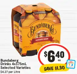 IGA Bundaberg Drinks Selected Varieties offer