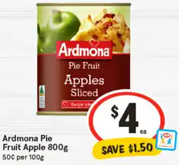 IGA Ardmona Pie Fruit Apple offer