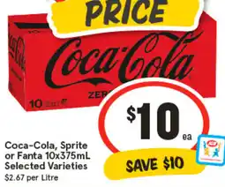 IGA Coca-Cola, Sprite or Fanta Selected Varieties offer
