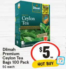 IGA Dilmah Premium Ceylon Tea Bags offer