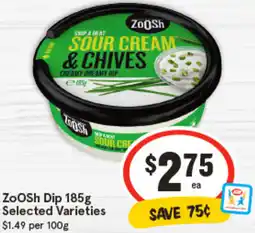 IGA ZooSh Dip Selected Varieties offer