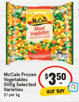 IGA McCain Frozen Vegetables Selected Varieties offer