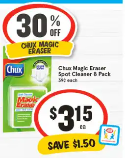 IGA Chux Magic Eraser Spot Cleaner offer