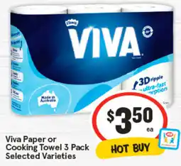 IGA Viva Paper or Cooking Towel Selected Varieties offer