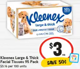 IGA Kleenex Large & Thick Facial Tissues offer