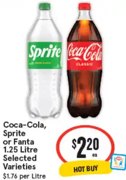 IGA Coca-Cola, Sprite or Fanta Selected Varieties offer