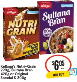 IGA Kellogg's Nutri-Grain, Sultana Bran or Original Special K offer