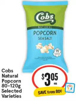 IGA Cobs Natural Popcorn Selected Varieties offer
