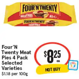 IGA Four'N Twenty Meat Pies Selected Varieties offer