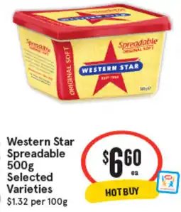IGA Western Star Spreadable Selected Varieties offer