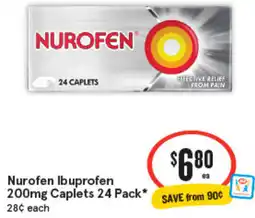 IGA Nurofen Ibuprofen Caplets offer