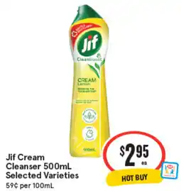 IGA Jif Cream Cleanser Selected Varieties offer